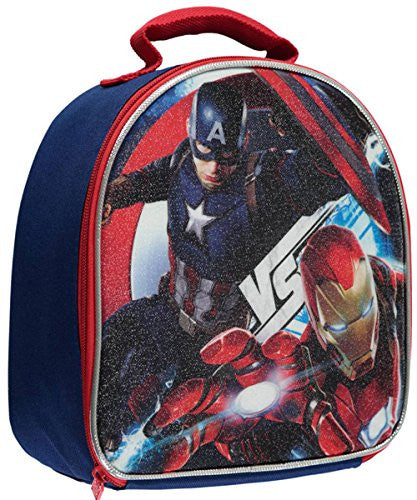 Captain America "Vs Iron Man" Insulated Lunchbox - blue, one size