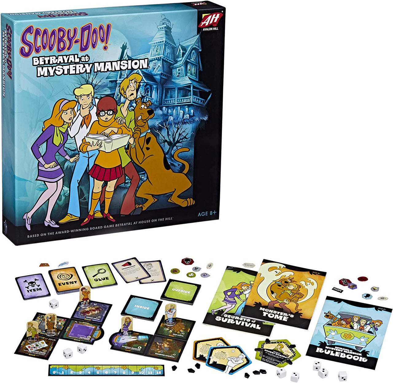 Scooby Doo Betrayal at Mystery Mansion Board Game