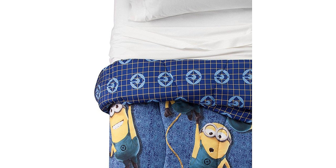 Despicable Me 3 Minions Twin Comforter-Blue