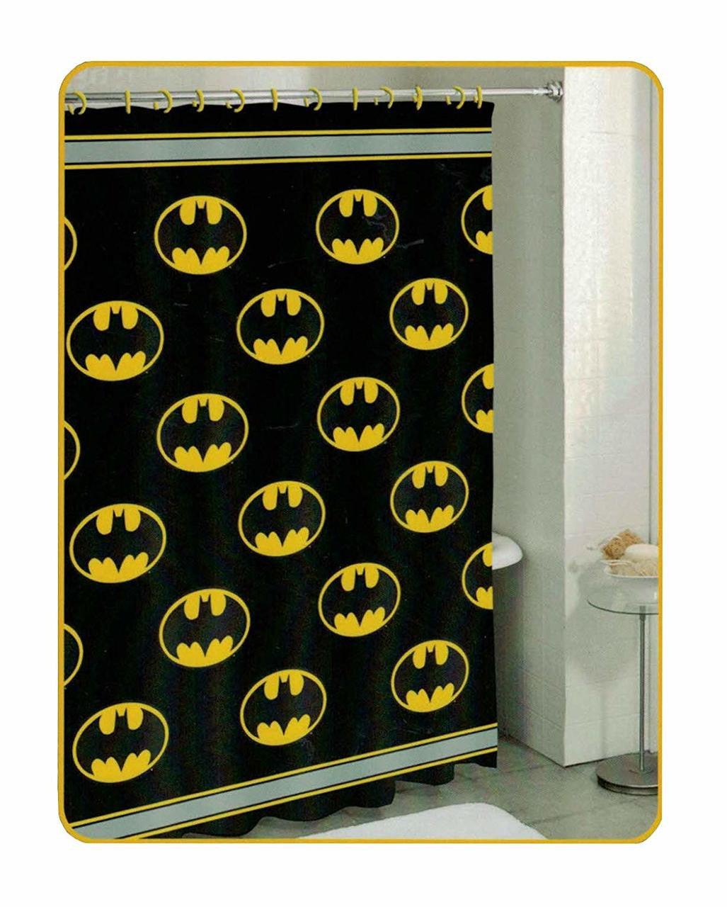 Batman Logo PEVA Shower Curtain