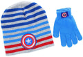 Captain America 2-Piece Knit Hat and Glove Set (Gray)