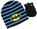 Batman Toddler Knit Hat and Mittens Set (Black)