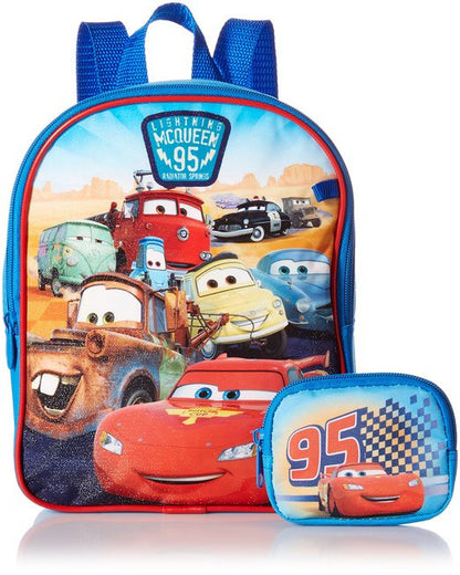 Disney Boys' Cars Mini Backpack with Utility Case