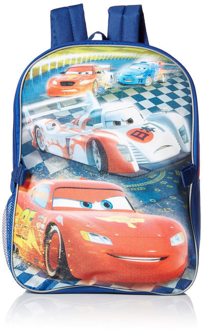 Disney Little Boys Cars Backpack with Lunch Kit, Red, One Size