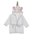 EVERYDAY KIDS Hooded Baby Toddler Bathrobe - Unicorn with Horn