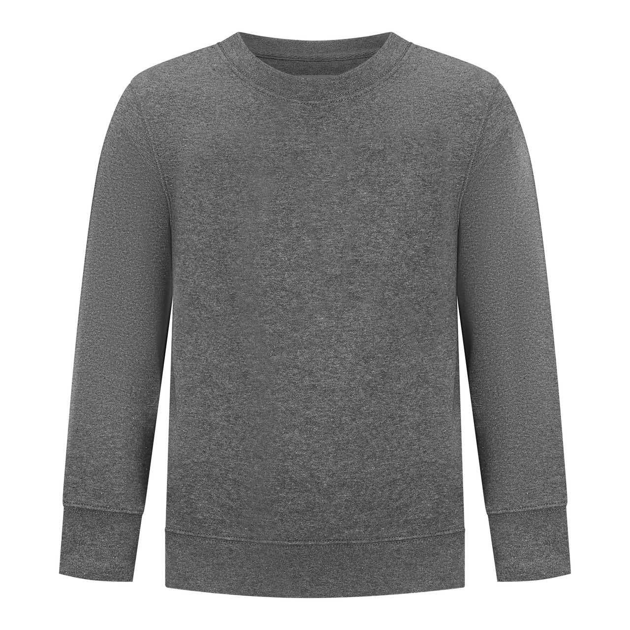 EVERYDAY KIDS Girls’ Fleece Charcoal Gray Crewneck Sweatshirt