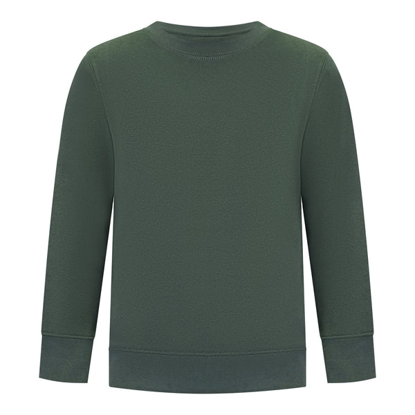 EVERYDAY KIDS Boys’ Fleece Green Crewneck Sweatshirt