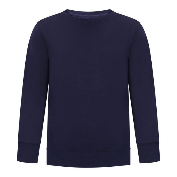 EVERYDAY KIDS Boys’ Fleece Navy Blue Crewneck Sweatshirt