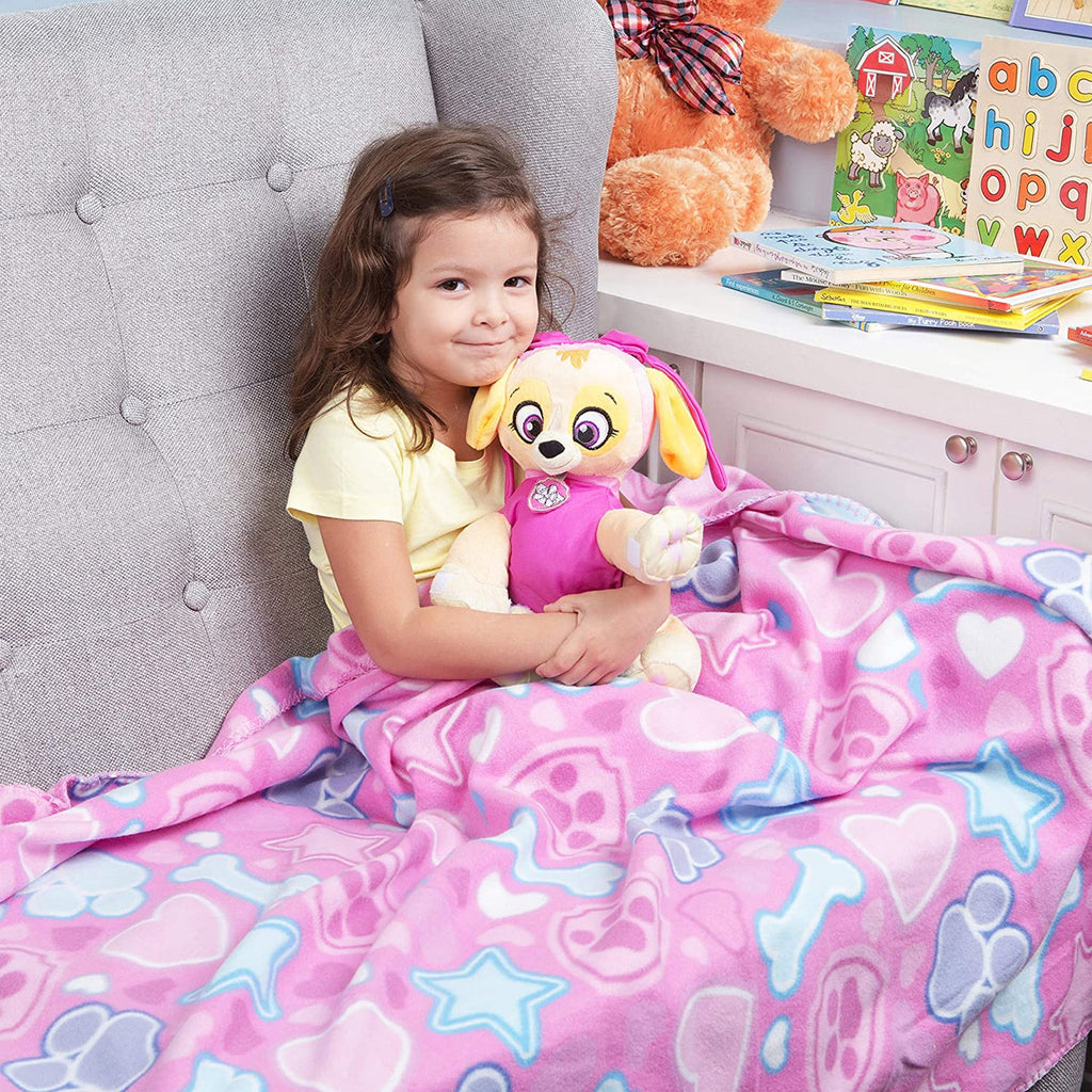 PAW Patrol Skye Fleece Throw and Character Hugger Pillow Set