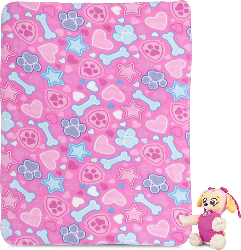 PAW Patrol Skye Fleece Throw and Character Hugger Pillow Set