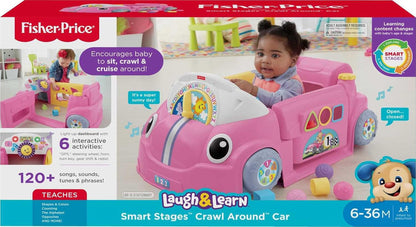 Fisher-Price Baby Learning Toy Laugh & Learn Crawl Around Car Activity Center