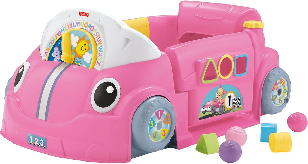 Fisher-Price Baby Learning Toy Laugh & Learn Crawl Around Car Activity Center