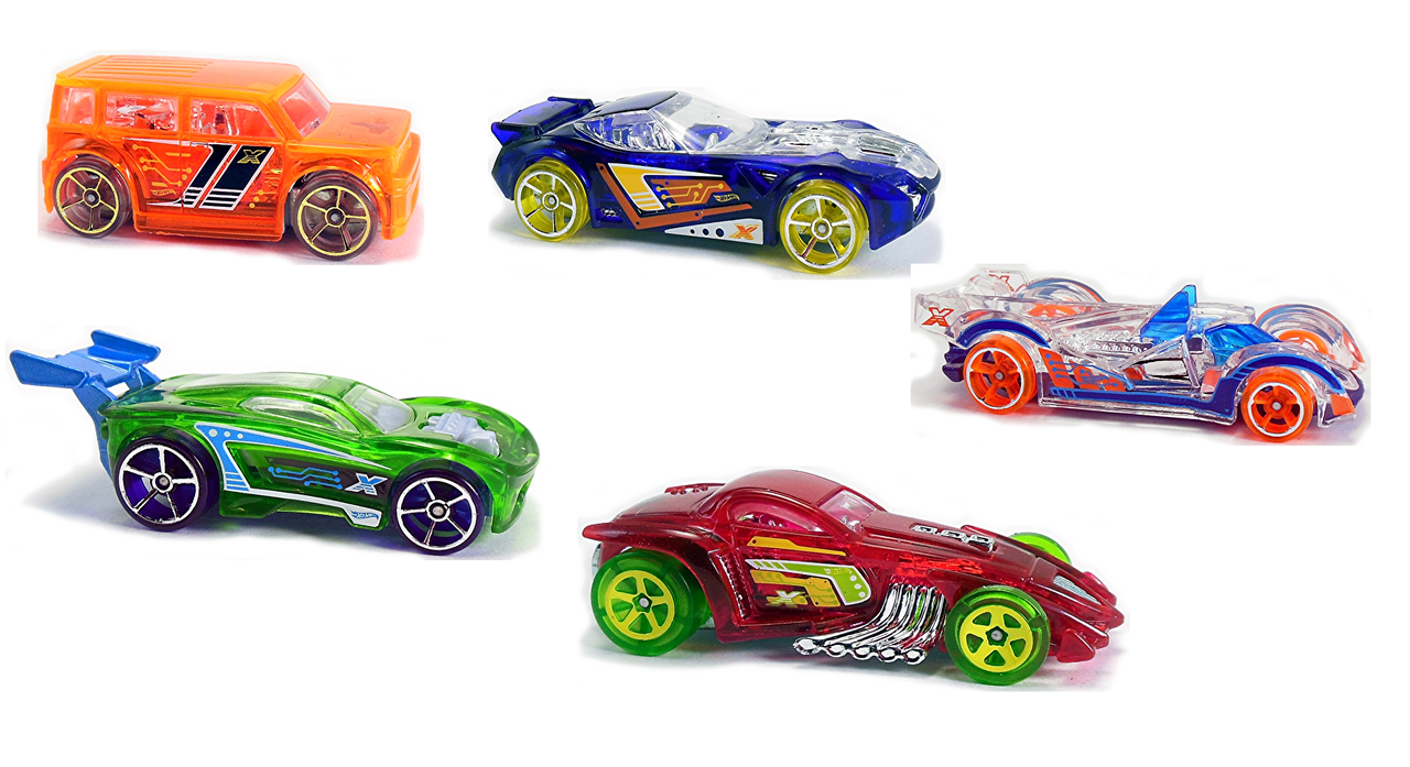 Hot Wheels, 2016 X-Raycers 5-Pack