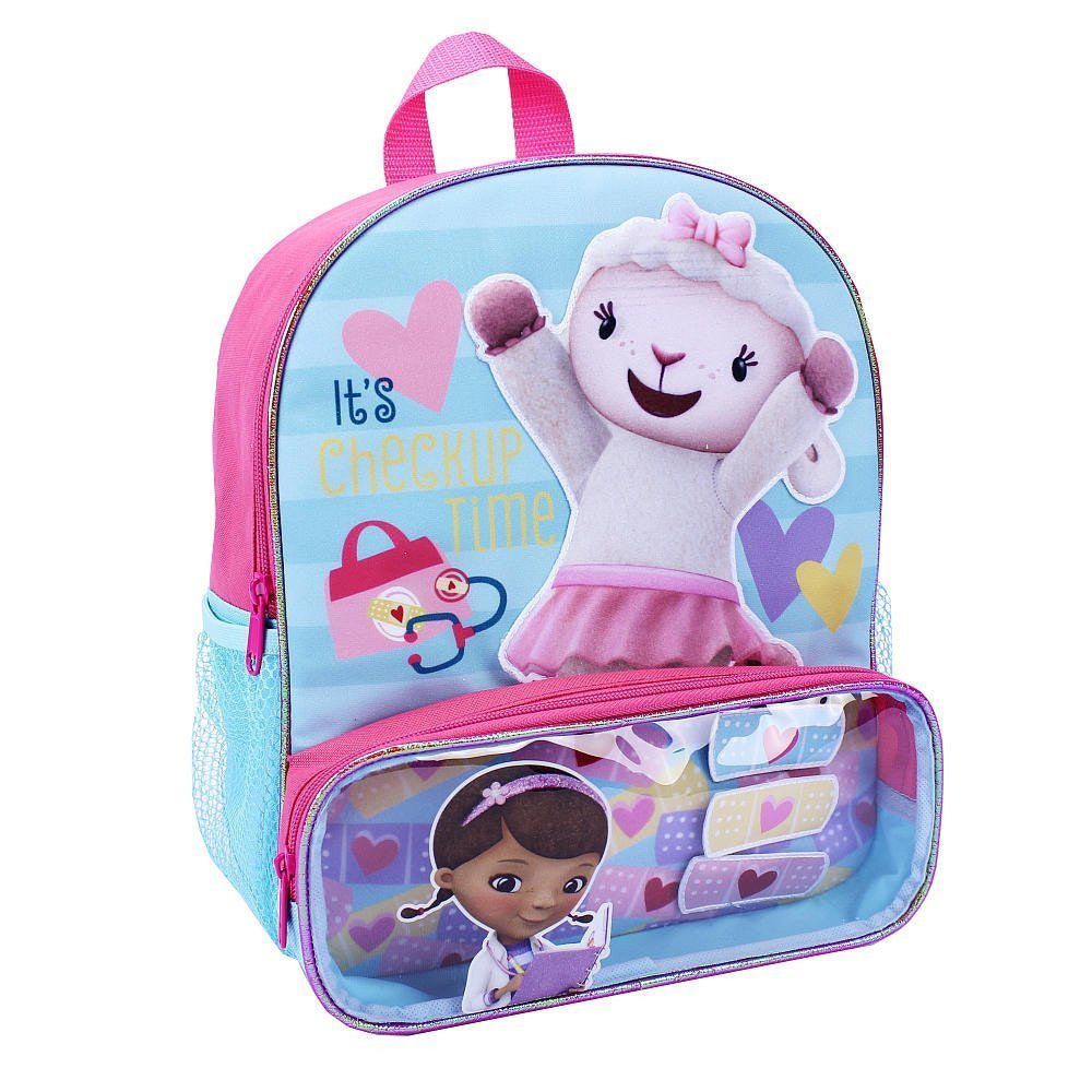Disney Doc McStuffins Doc 12 Inch Backpack - Pink and Blue