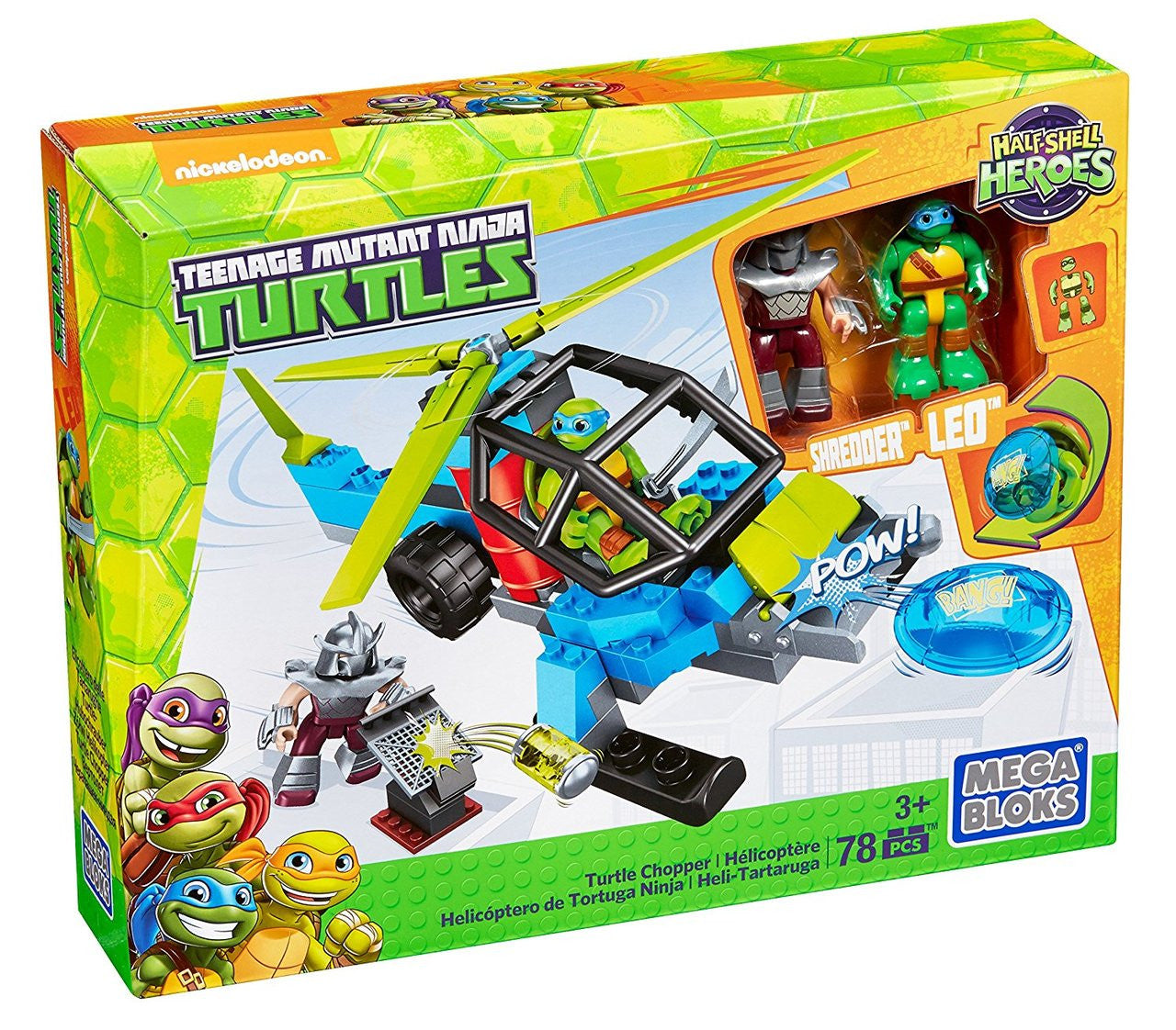Mega Bloks Teenage Mutant Ninja Turtles Half-Shell Heroes Turtle Chopper