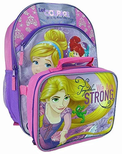 Disney Princess 16" Backpack with Lunch Bag Set