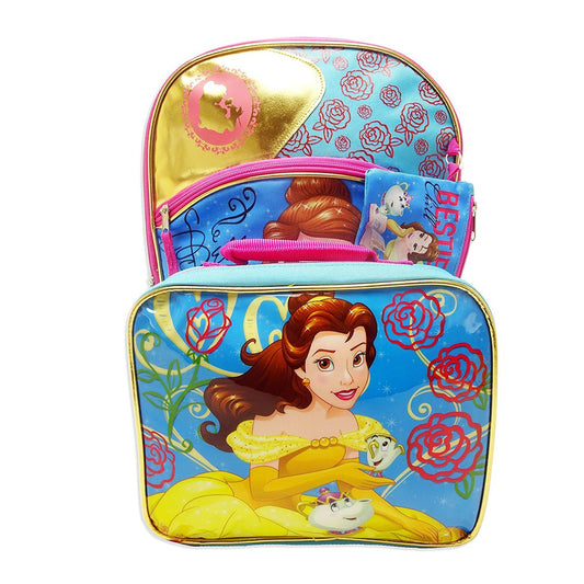 Disney Beauty & the Beast Belle Backpack with Lunch Box