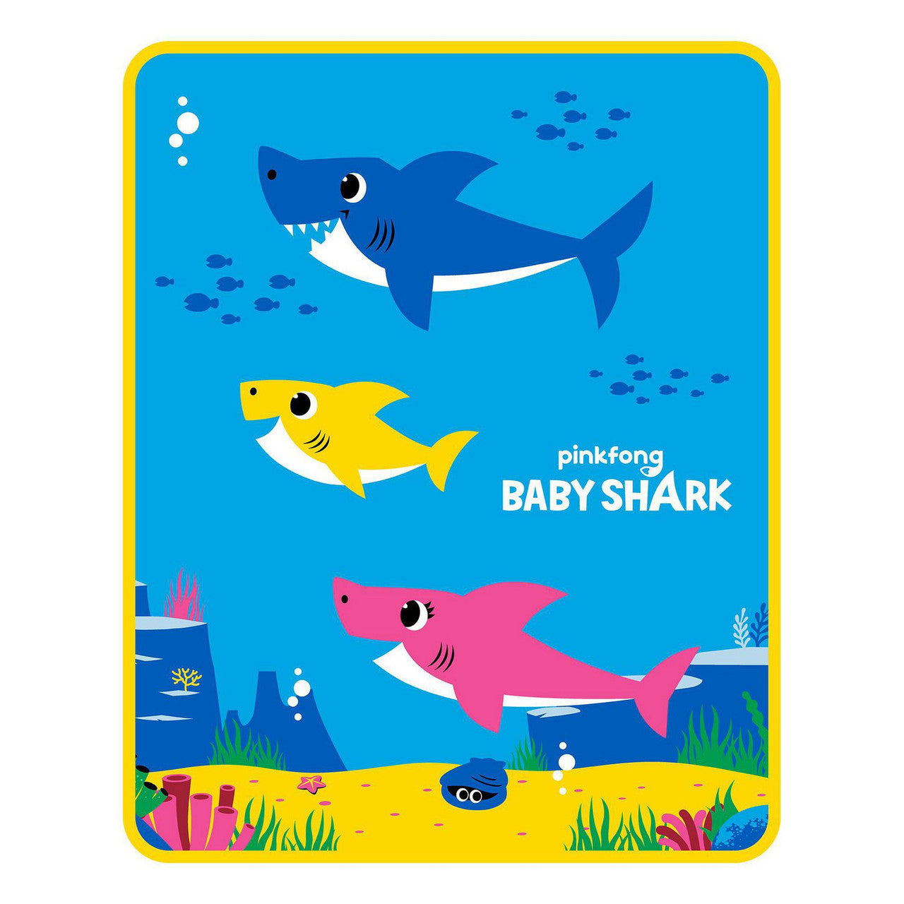 Baby Shark "Shark Party" Silk Touch Throw