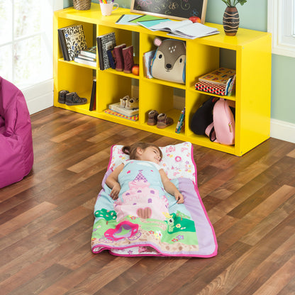 Everyday Kids Toddler Nap Mat with Pillow-Princess Storyland