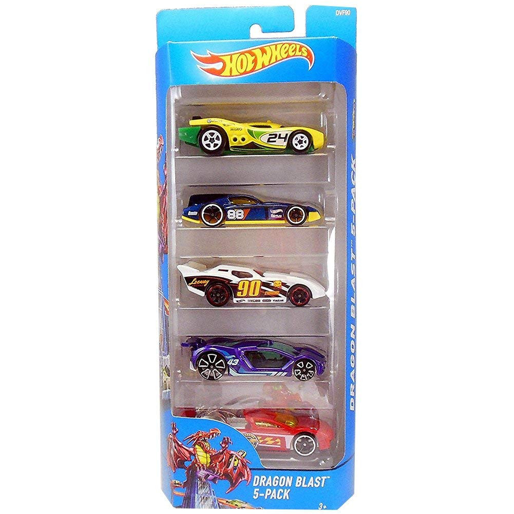Hot Wheels 2017 Dragon Blast 5-Pack