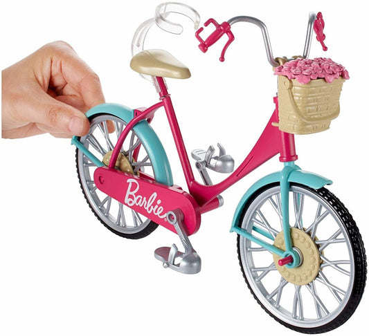 Barbie Bicycle with Basket of Flowers