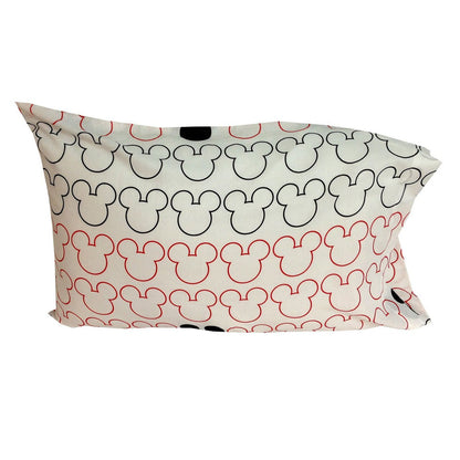Disney Mickey Mouse Standard Pillowcase Black/Red/White