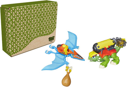 Chomp Squad Playskool Construction Crew, Ankylosaurus and Pterodactyl Figures