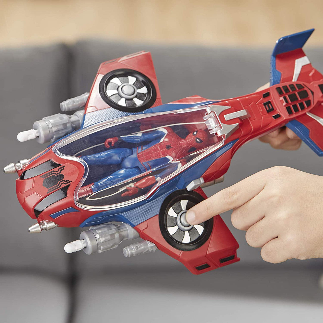 Spider-Man Spider-Jet with Vehicle Toy & Action Figure