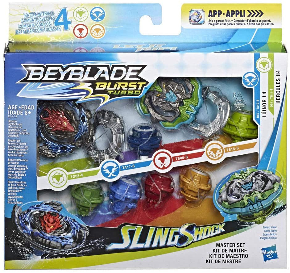Beyblade Burst Turbo Slingshock Master Set - Luinor L4/Hercules H4