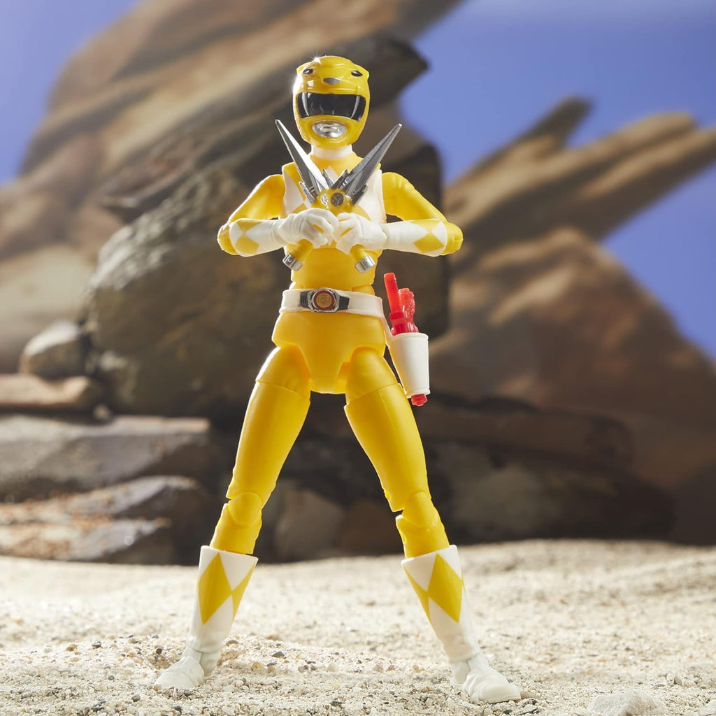 Power Rangers Lightning Collection 6-Inch Mighty Morphin Yellow Ranger ...