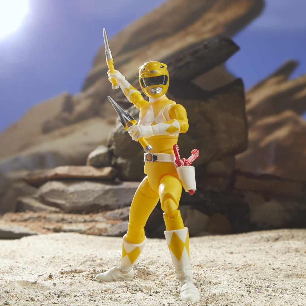 Power Rangers Lightning Collection 6-Inch Mighty Morphin Yellow Ranger ...