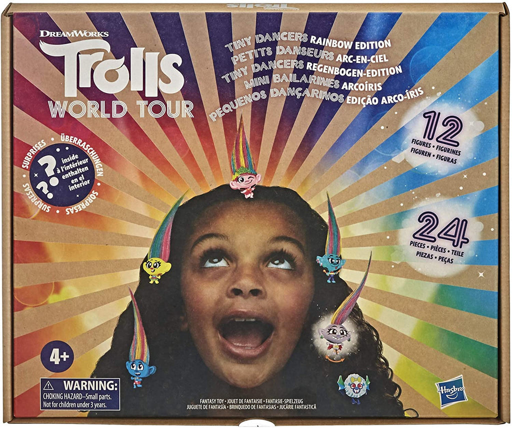 Trolls DreamWorks World Tour Tiny Dancers Rainbow Edition Pack