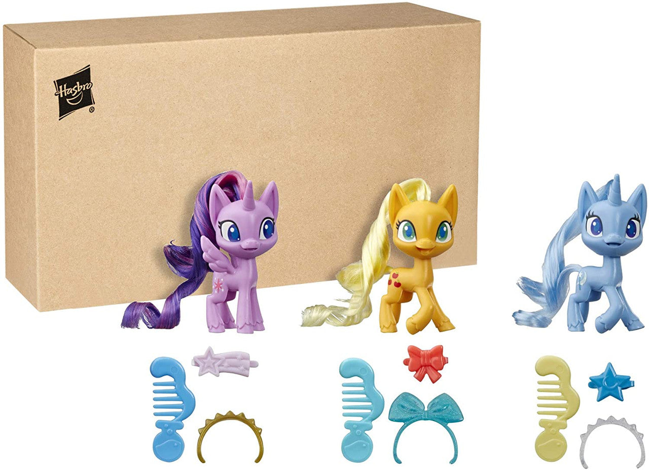 My Little Pony Potion Pony 3-Pack -- Twilight Sparkle, Applejack, and Trixie Lulamoon
