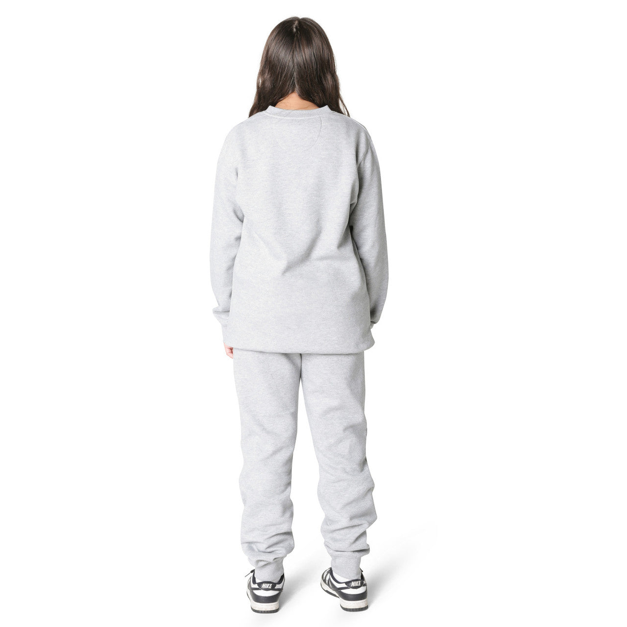 EVERYDAY KIDS Girls’ Fleece Heather Gray Crewneck Sweatshirt