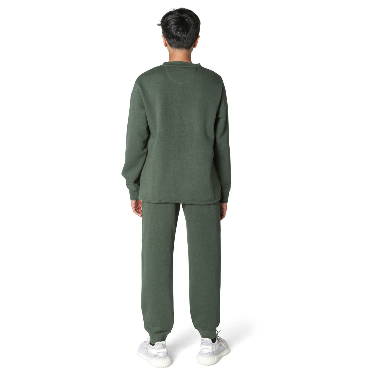 EVERYDAY KIDS Boys’ Fleece Green Crewneck Sweatshirt