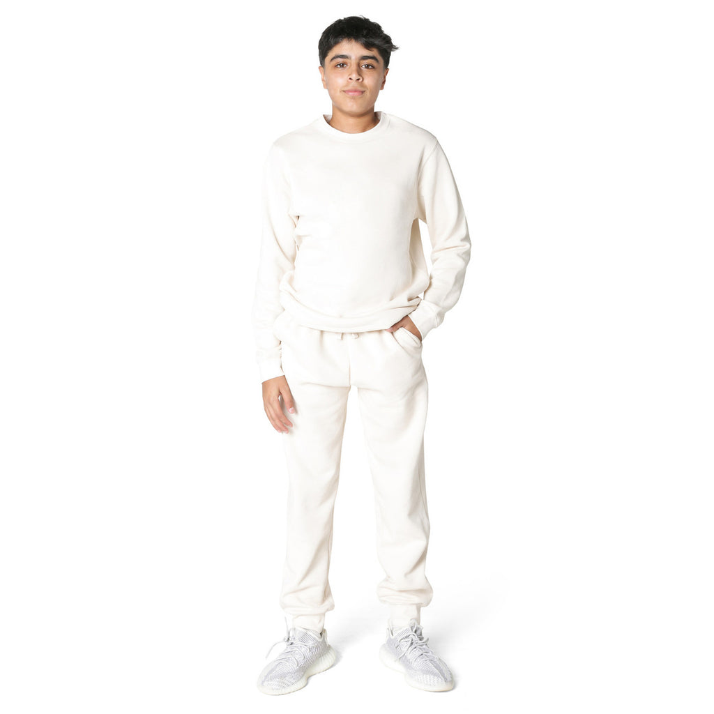 EVERYDAY KIDS Boys’ Fleece Off-White Crewneck Sweatshirt