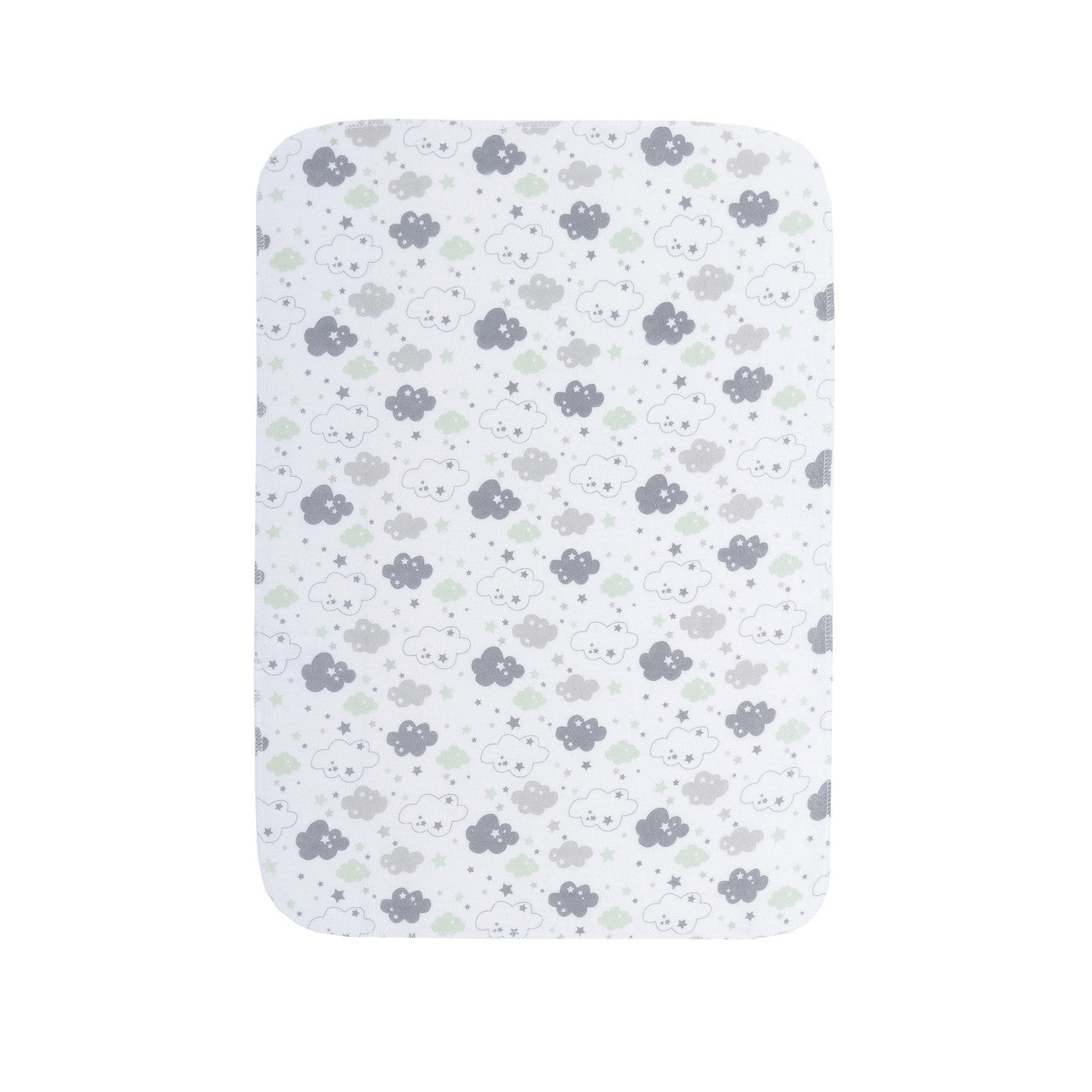 EVERYDAY KIDS 12 Pack Burp Cloths - Sheeps/Clouds/Stars