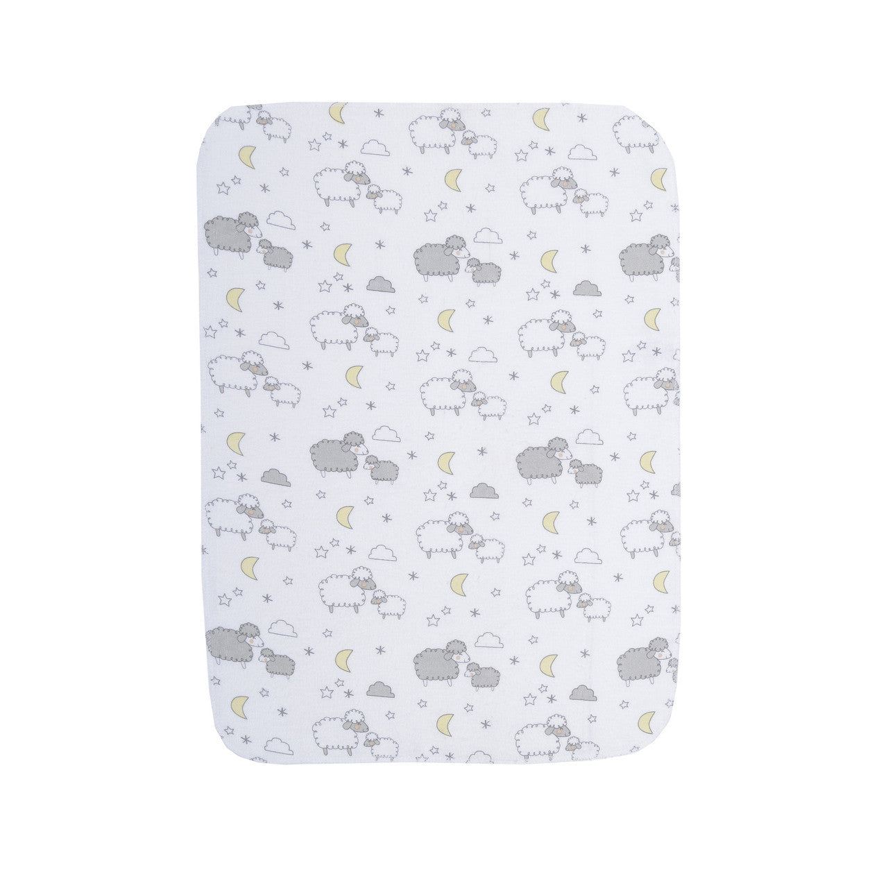 EVERYDAY KIDS 12 Pack Burp Cloths - Sheeps/Clouds/Stars