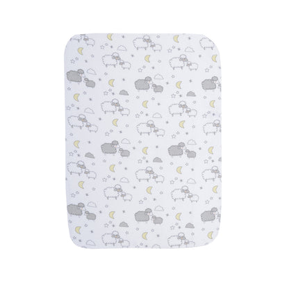 EVERYDAY KIDS 12 Pack Burp Cloths - Sheeps/Clouds/Stars