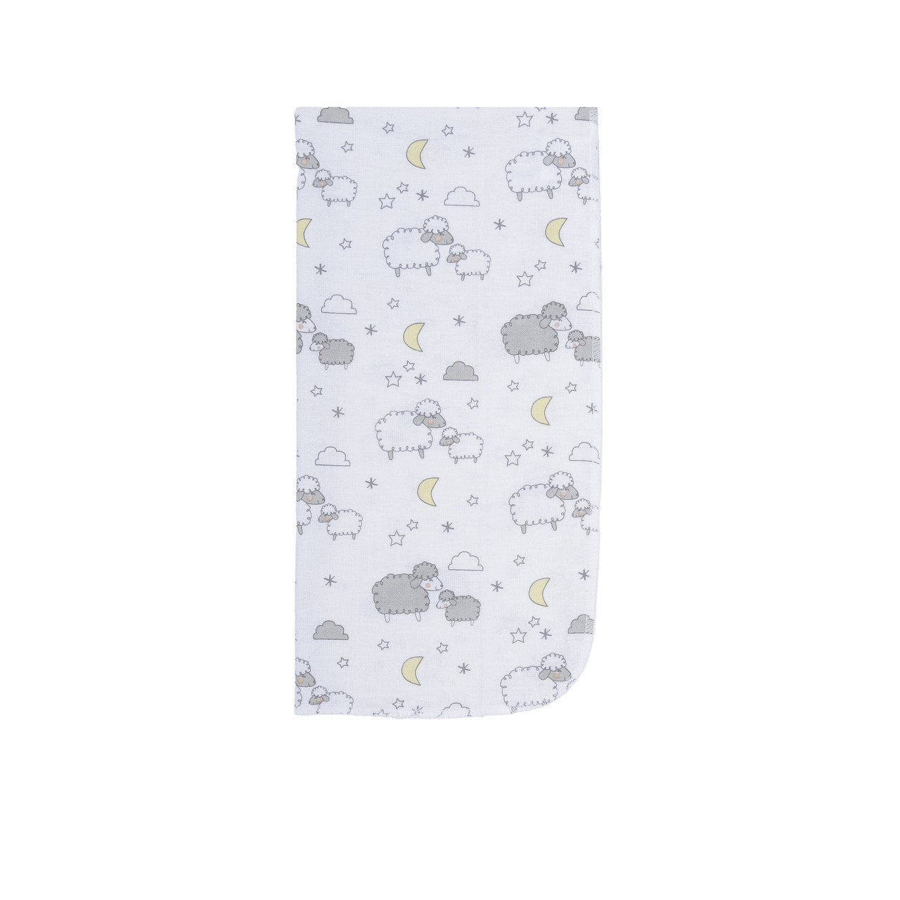 EVERYDAY KIDS 12 Pack Burp Cloths - Sheeps/Clouds/Stars