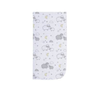 EVERYDAY KIDS 12 Pack Burp Cloths - Sheeps/Clouds/Stars