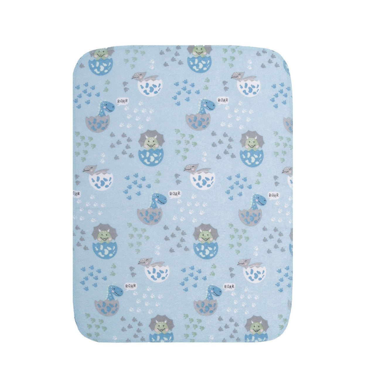 EVERYDAY KIDS 12 Pack Burp Cloths - Dinosaurs/Chevron/Stripes