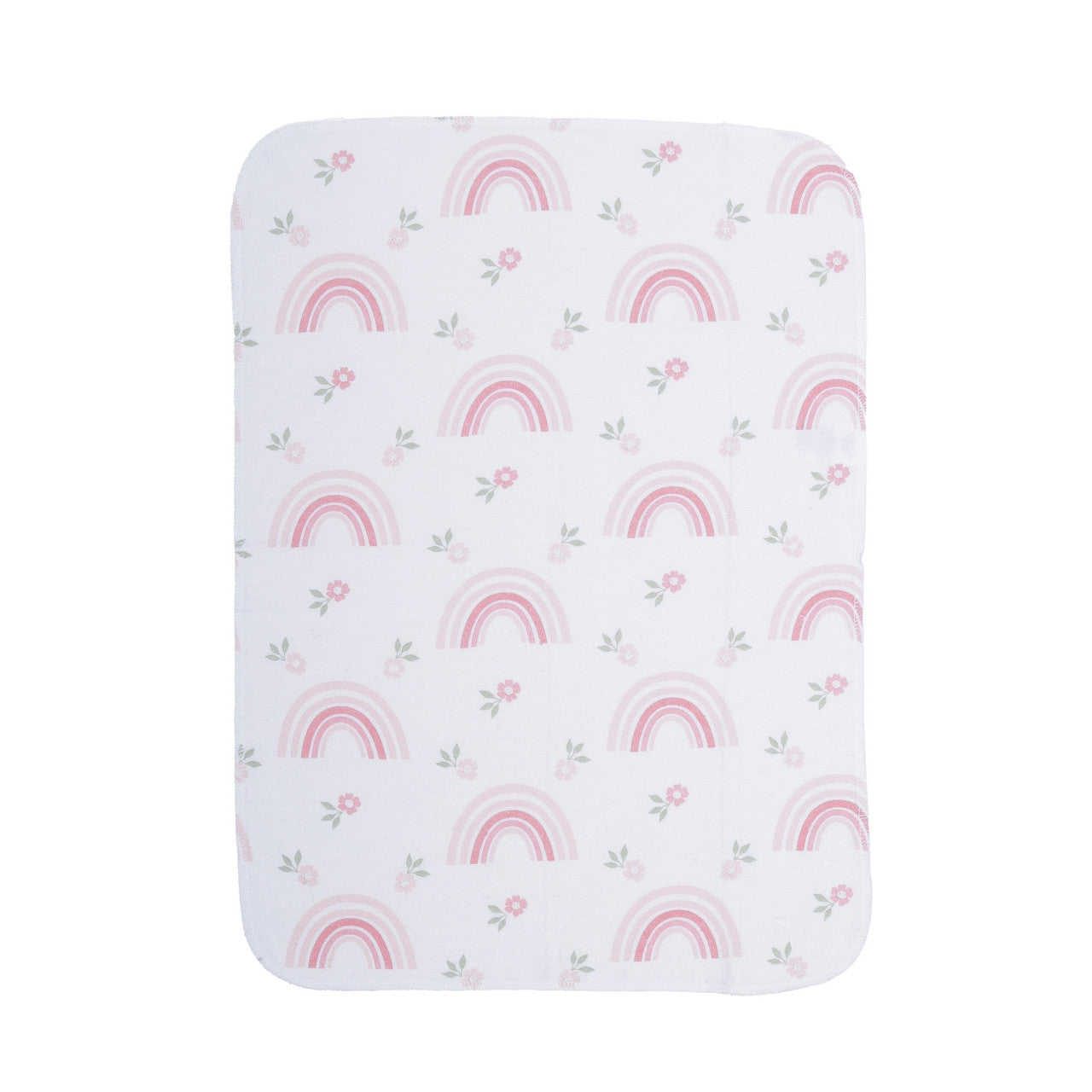 EVERYDAY KIDS 12 Pack Burp Cloths - Woodland/Flowers/Rainbow