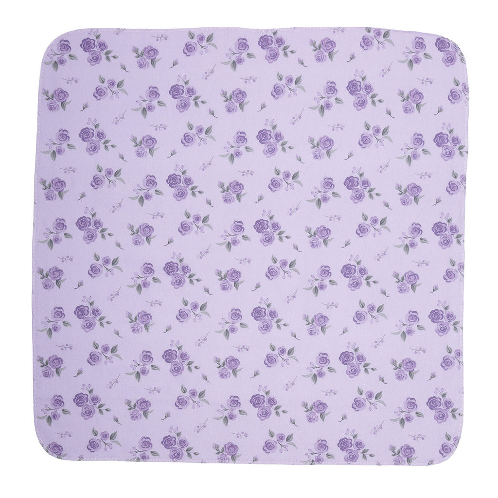 EVERYDAY KIDS 4 Pack Flannel Receiving Baby Blanket Set - Roses/Pink Diamond