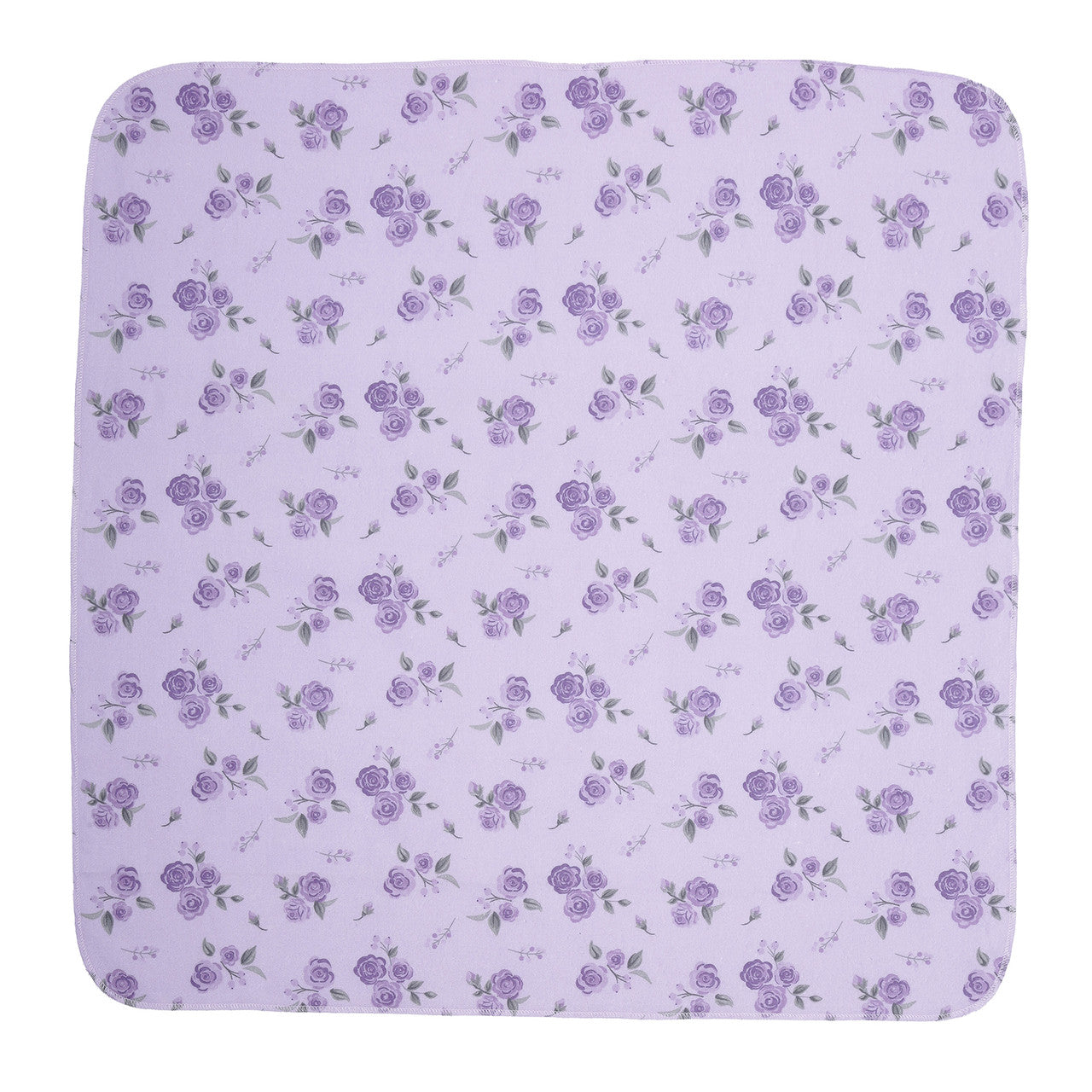 EVERYDAY KIDS 4 Pack Flannel Receiving Baby Blanket Set - Roses/Pink Diamond