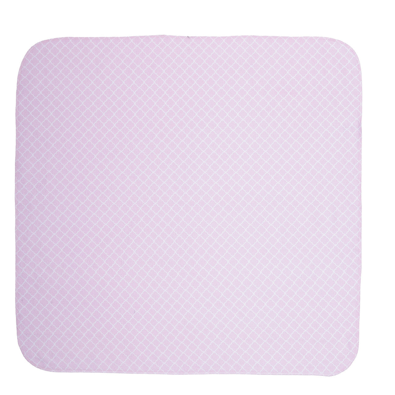 EVERYDAY KIDS 4 Pack Flannel Receiving Baby Blanket Set - Roses/Pink Diamond