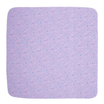EVERYDAY KIDS 4 Pack Flannel Receiving Baby Blanket Set - Butterflies/Rainbows