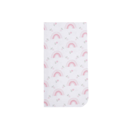 EVERYDAY KIDS 4 Pack Flannel Receiving Baby Blanket Set - Woodland Animals/Rainbow