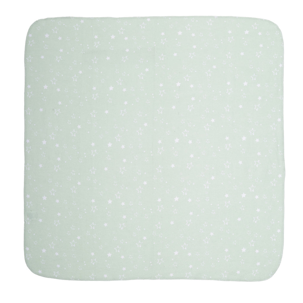 EVERYDAY KIDS 4 Pack Flannel Receiving Baby Blanket Set - Clouds/Stars