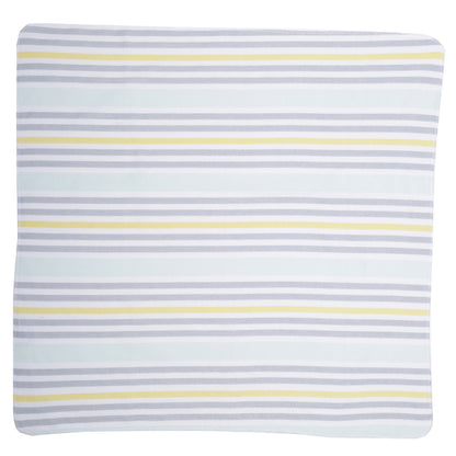 EVERYDAY KIDS 4 Pack Flannel Receiving Baby Blanket Set - Sheeps/Stripes